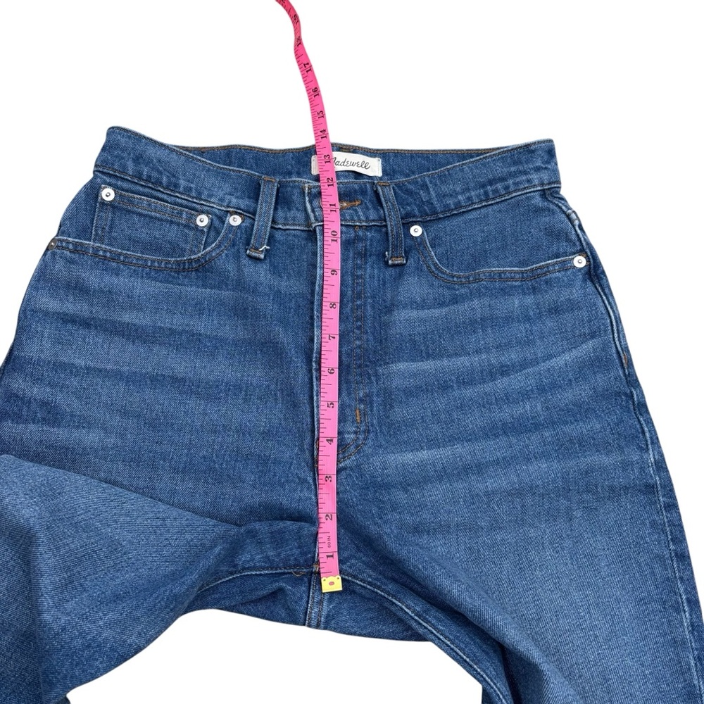 Madewell Straight Leg Jeans in Medium Blue - Picture 13 of 14